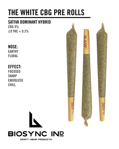 The White Wizard CBG Hemp Flower Pre-Roll